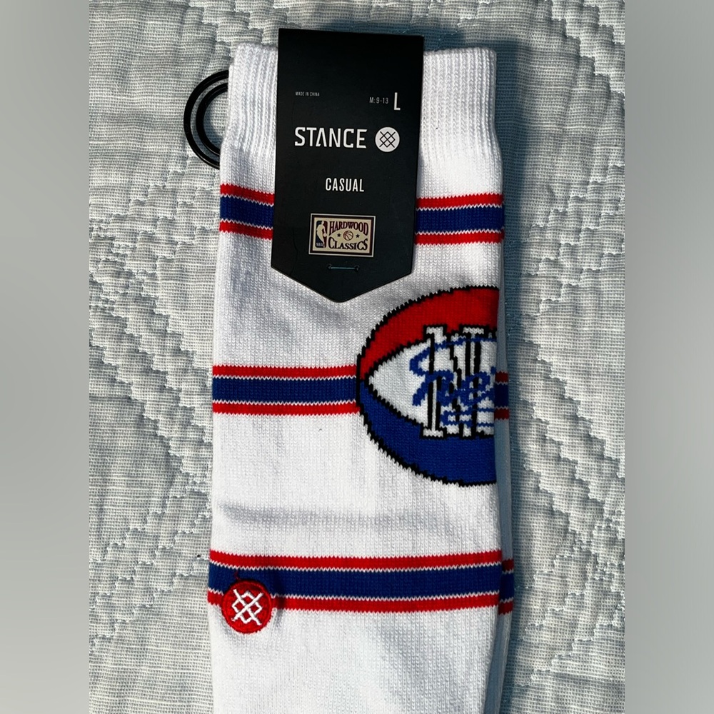 $19.99 Brooklyn Nets Stance NBA Hardwood Classics Crew Socks Large Men’s 9-13 - Picture 3 of 7